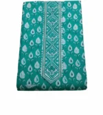 Women’s Green Embroidered Lawn Cotton Suit Set – Floral Print Kurta with Dupatta & Pants | 3 Piece Ethnic Wear (Unstitched) - Image 2