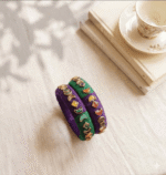Party ware Bangles for women | Silk thread bangles | Handmade thread bangles | Kundan thread bangles | Bridal thread bangles | Customized bangles - Image 2