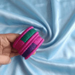 Women’s Silk Thread Bangles Set | Kundan Handmade Bridal Bangles | Party & Wedding Wear