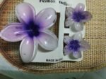 3 Pcs Hair Claw Set for Women | Floral Party Wear Hair Clips Combo - Image 3
