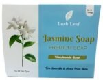 Lush Leaf Premium Jasmine Soap | Handmade Natural Herbal Soap for Smooth & Acne-Free Skin (All Skin Types)