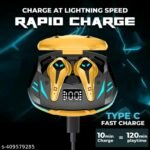 HOPPUP XO3 Gaming Earbuds | 35ms Low Latency | 13mm Drivers | 50H Playtime | Bluetooth 5.3 TWS Earbuds with Type-C Fast Charging (White)