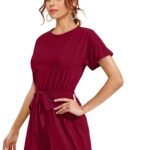 Women Dress | Jumpsuit Casual Short Sleeve Mini Dress, Jumpsuits For Women Stylish