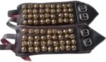 Original Leather 5 Line Bharatanatyam Salangai | 100+ Brass Ghungroo Bells | Professional Dance Anklet | Classical Dance Accessories - Image 2