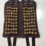 Original Leather 5 Line Bharatanatyam Salangai | 100+ Brass Ghungroo Bells | Professional Dance Anklet | Classical Dance Accessories