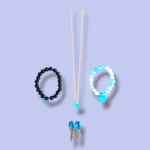 Blue Butterfly 4 in 1 Jewellery Combo Set | Pendant Necklace + 2 Bracelets + Earrings | Stylish Set for Women & Girls - Image 3
