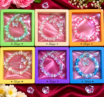Slayo Adjustable Crystal Bracelet with Box for Women - Image 4