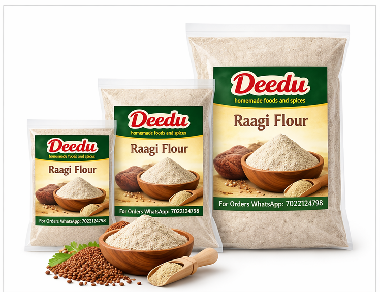 C3 Homemade Raagi Flour | Natural Finger Millet Powder | Freshly Ground Healthy Flour - Image 1
