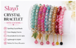 Slayo Crystal Bracelet with Charms | Multicolor Beaded Stretch Bracelet for Women & Girls - Image 4