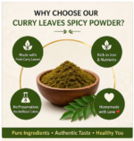 Curry Leaves Spicy Powder 100g | Homemade Curry Leaf Spice Mix | Healthy South Indian Side Dish Powder - Image 3