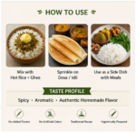 Curry Leaves Spicy Powder 100g | Homemade Curry Leaf Spice Mix | Healthy South Indian Side Dish Powder - Image 2