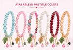 Slayo Crystal Bracelet with Charms | Multicolor Beaded Stretch Bracelet for Women & Girls - Image 2