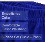 Women’s Royal Blue Shirt & Palazzo Set | Stylish Casual Co-Ord Set for Women - Image 5