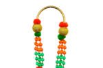 BJP Party Malai | Traditional 4 Line BJP Malai | 40 Inch Artificial Garland | Orange Green Gold Beads | VIP Welcome Decoration - Image 3