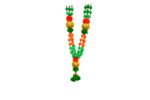 BJP Party Malai | Traditional 4 Line BJP Malai | 40 Inch Artificial Garland | Orange Green Gold Beads | VIP Welcome Decoration - Image 4