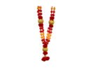 Thalapathi Vijay Malai | Traditional 4 Line TVK Malai | 40 Inch Artificial Garland | Red Yellow Gold Beads | VIP Welcome & Pooja Decoration - Image 3