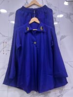 Women’s Royal Blue Shirt & Palazzo Set | Stylish Casual Co-Ord Set for Women