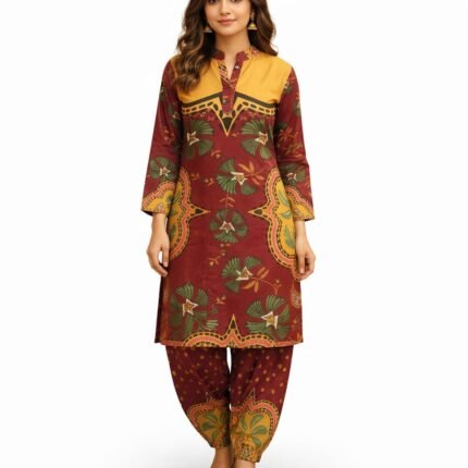 poly rayon cord set for women
