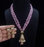 Elegant Beaded Necklace Set for Women | Designer Stone Pendant Jewellery Set - Image 2