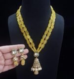Elegant Beaded Necklace Set for Women | Designer Stone Pendant Jewellery Set - Image 3