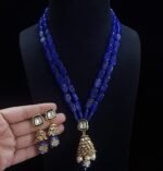 Elegant Beaded Necklace Set for Women | Designer Stone Pendant Jewellery Set - Image 6