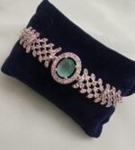 Designer Crystal Stone Bracelet for Women | Adjustable Elegant Bracelet (Pink, Red, White, Green) - Image 2