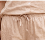 Women’s Beige Cotton Co-ord Set | Casual Shirt & Pant Set | Summer Comfortable Outfit for Women - Image 5