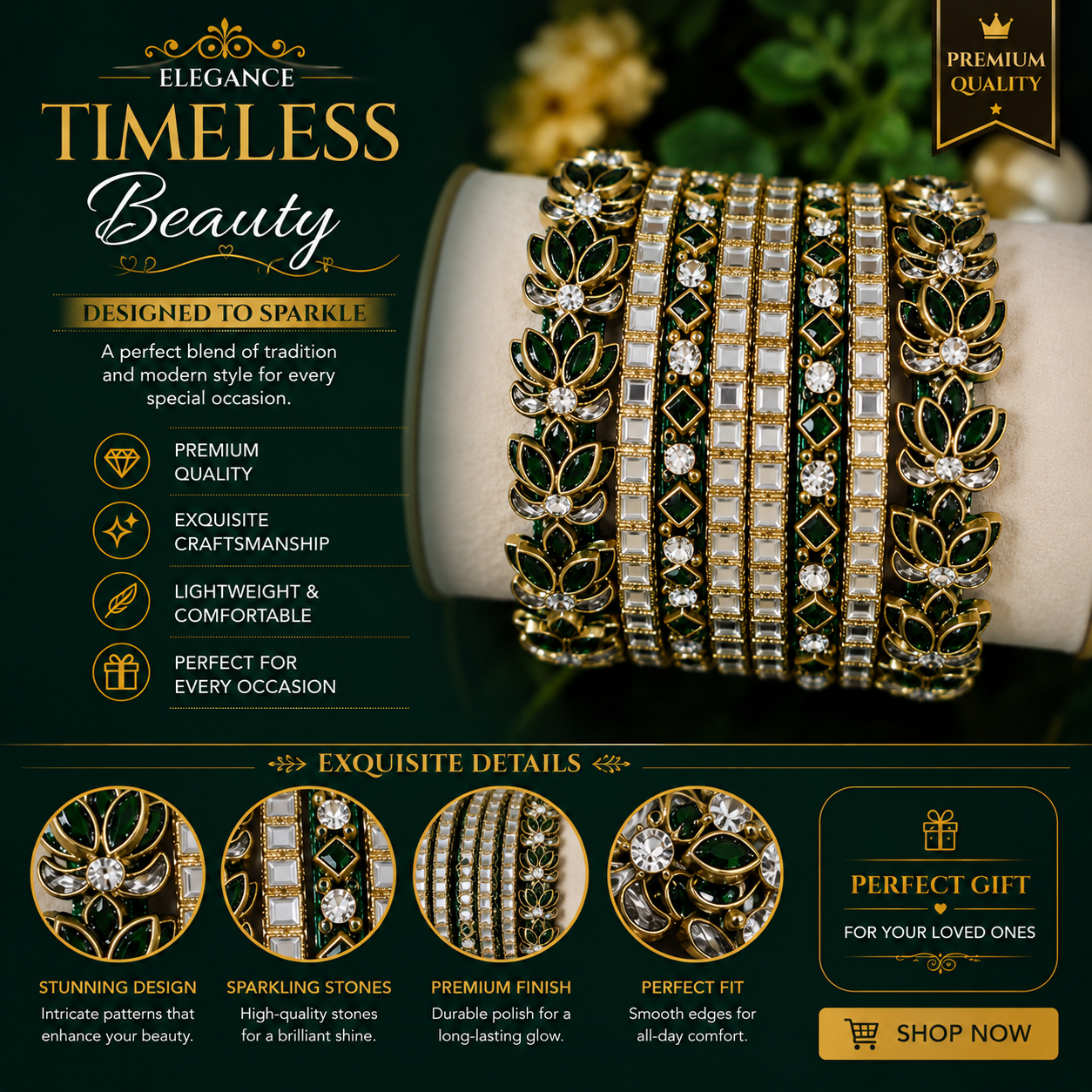 b9b9301e-5cad-4dfe-a3b3-b4ce05fac280 Party wear bangles - Image 1