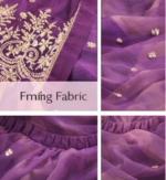 Women’s Purple Embroidered Kurta Palazzo Set with Dupatta | Ethnic Party Wear Suit Set - Image 5