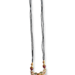 Elegant Black Beads Pendant Chain for Women with Ruby Stone | Designer Mangalsutra Style Daily Wear Jewellery