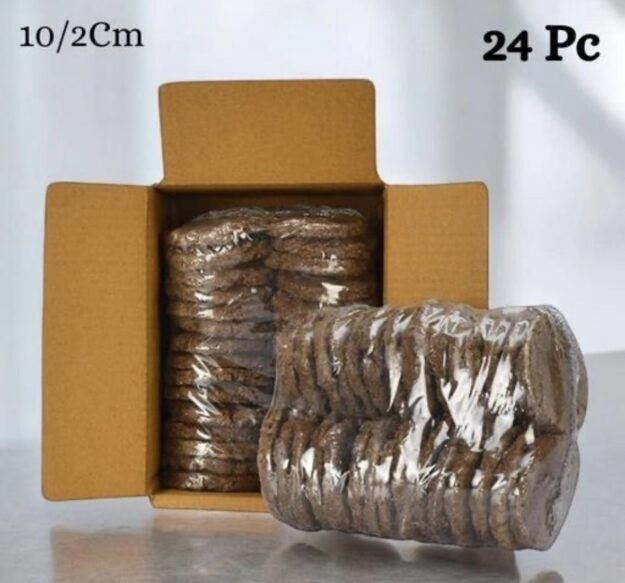 cropped-IMG_1092.jpeg Cow Dung Upple (24 Pcs) | Natural Gomaya Cakes for Pooja & Havan | Organic Dried Cow Dung | Home Ritual & Agarbatti Use - Image 1