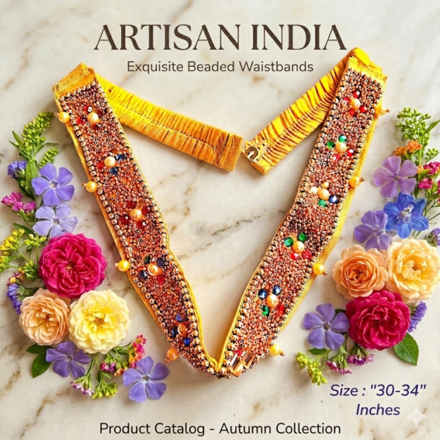 cropped-cropped-1775266923429.png Navratna Glow Vaddanam | Designer Waist Belt for Saree & Lehenga | Adjustable Bridal Kamarband | Traditional Jewellery - Image 1