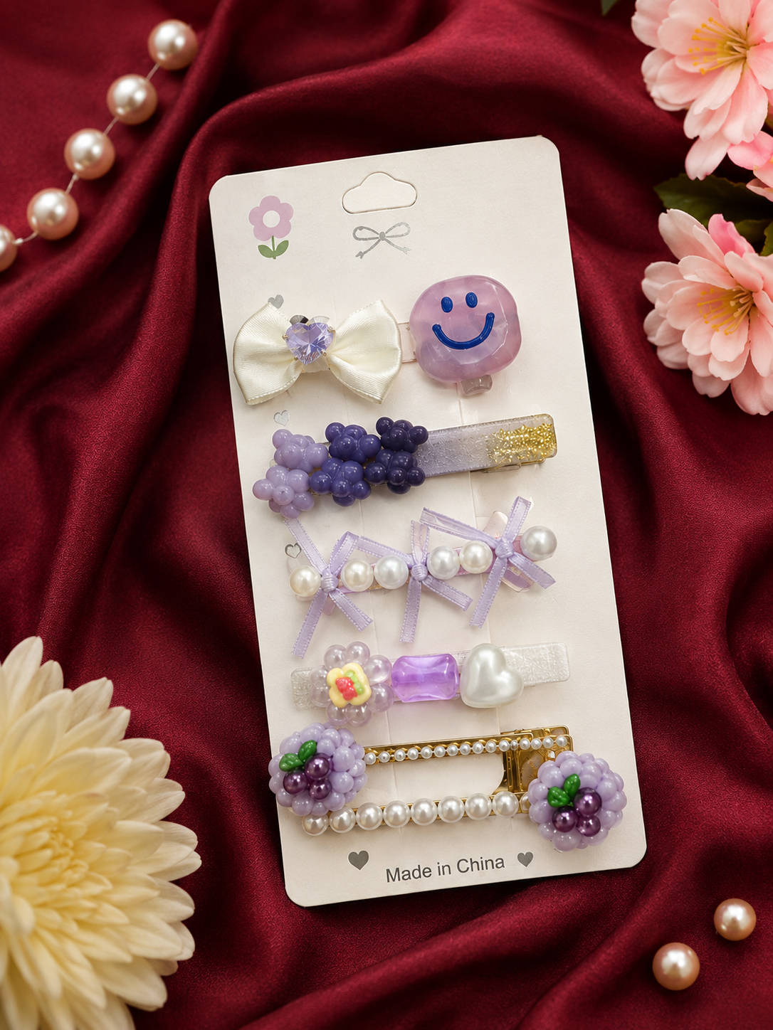 d1b3e3e1-0081-4595-98d1-6518e26ea2c2 Slayo Korean Hair Accessories Set for Girls - Image 1