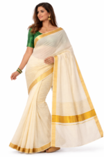 Border Tissue Neli Cotton Blend Saree for Women | Elegant Saree on ZoomMart