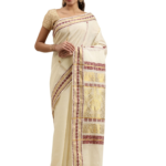 Peat Border Double Rich Pallu Cotton Blend Saree | Premium Saree on ZoomMart