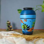 Earthy Elegance Hand-Painted Clay Pot for Home Décor & Plants - Image 3