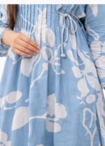 Women Blue Floral Printed Kurta Set with Dupatta | Stylish Ethnic Casual Wear - Image 4