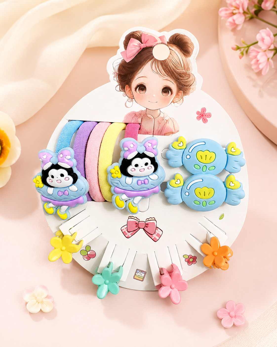 bcb6ca6b-07dd-4f81-942f-9c3809768bda Slayo kids Korean hair accessories combo - Image 1