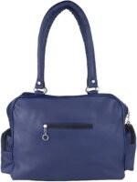 Women’s Blue Tote Handbag with Multiple Pockets - Image 3