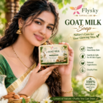 FLYSKY Goat Milk Soap 100g | Handmade Cold Process Bath Soap | Nourishing & Moisturizing Skin Care Soap